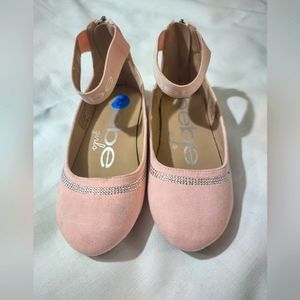 Bebe girls pink dress shoes size 2